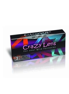 ColourVUE Crazy lenses - White Leopard Cosplay Lenses Yearly Disposable - 2 Lenses  - Image 2