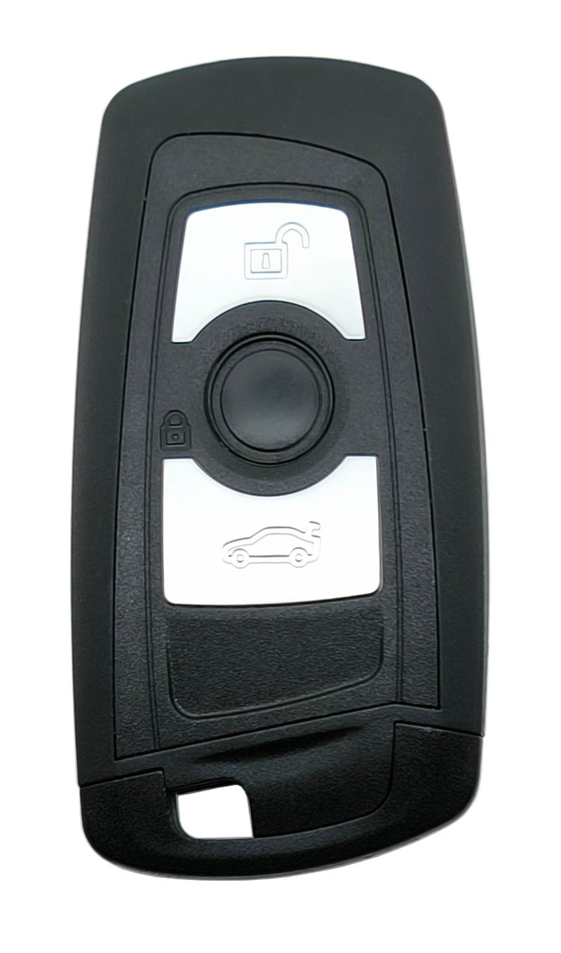 Replacement Key Fob Shell for BMW 1 2 3 4 5 6 7 Series X3 M2 F Series 235ix 320 E90 E92 E93 X5 F10 F20 F30 F40 Keyless Entry Key Fob Black 3 Buttons