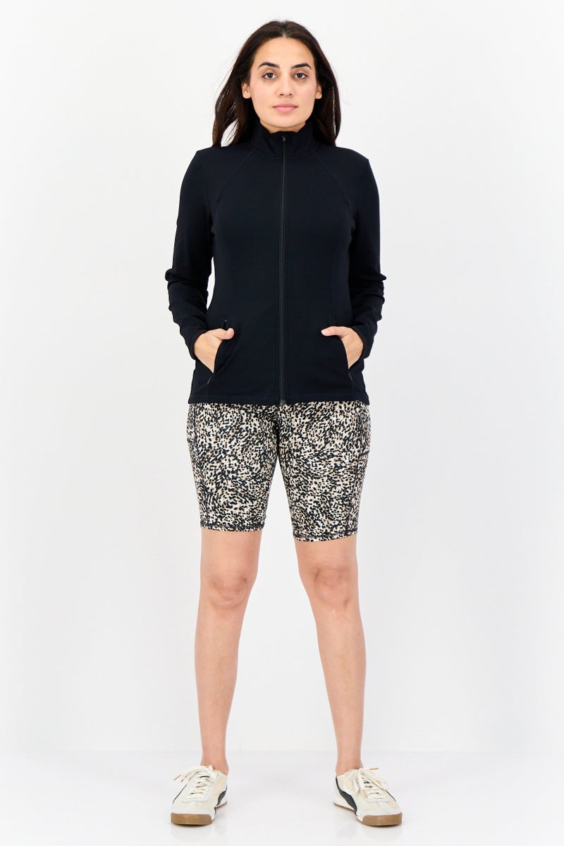 SKECHERS Women Sportswear Fit Long Sleeves Training Jacket, Black - Image 2