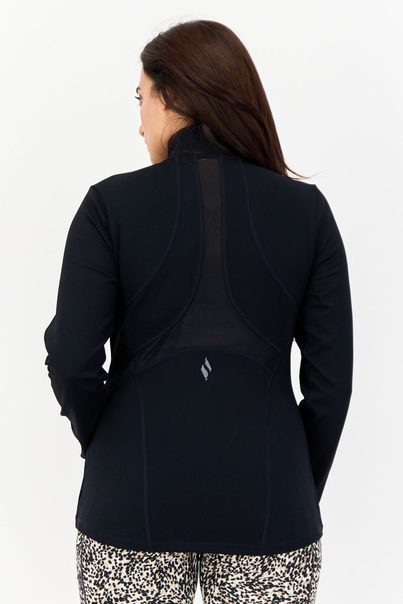 SKECHERS Women Sportswear Fit Long Sleeves Training Jacket, Black - Image 4