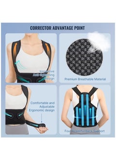 ASIV Back Brace and Posture Corrector for Unisex Back Straightener Scoliosis and Hunchback Correction Back Pain Spine Corrector Support Adjustable Posture Trainer  - Image 5