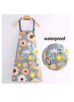 KASTWAVE Kitchen Aprons for Women 2 Pack Adjustable Waterproof Cooking Apron with Pockets Chef Aprons for Kitchen Baking Gardening BBQ  - Image 2