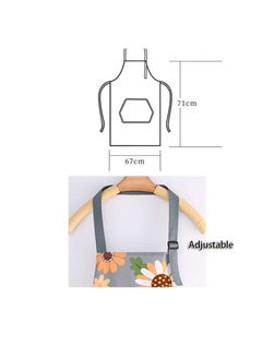 KASTWAVE Kitchen Aprons for Women 2 Pack Adjustable Waterproof Cooking Apron with Pockets Chef Aprons for Kitchen Baking Gardening BBQ  - Image 5