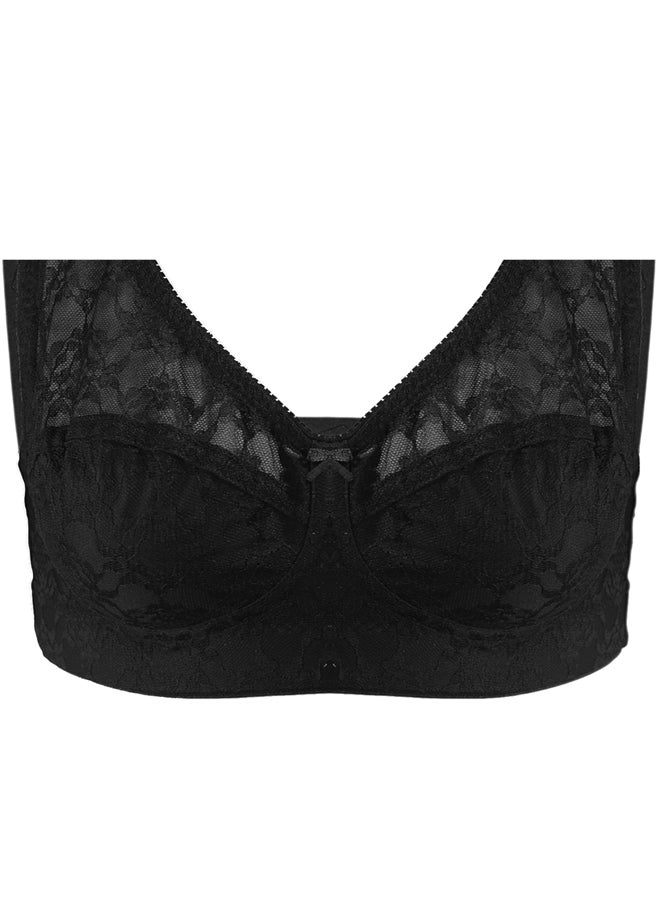 Lasso Super Support Bra Cup D With Lace For Women - Image 2