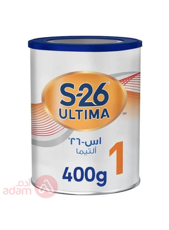 حليب الأطفال الرضع نستله S26 ألتيما المرحلة 1، من 0 إلى 6 أشهر، 400 غرام، أبيض