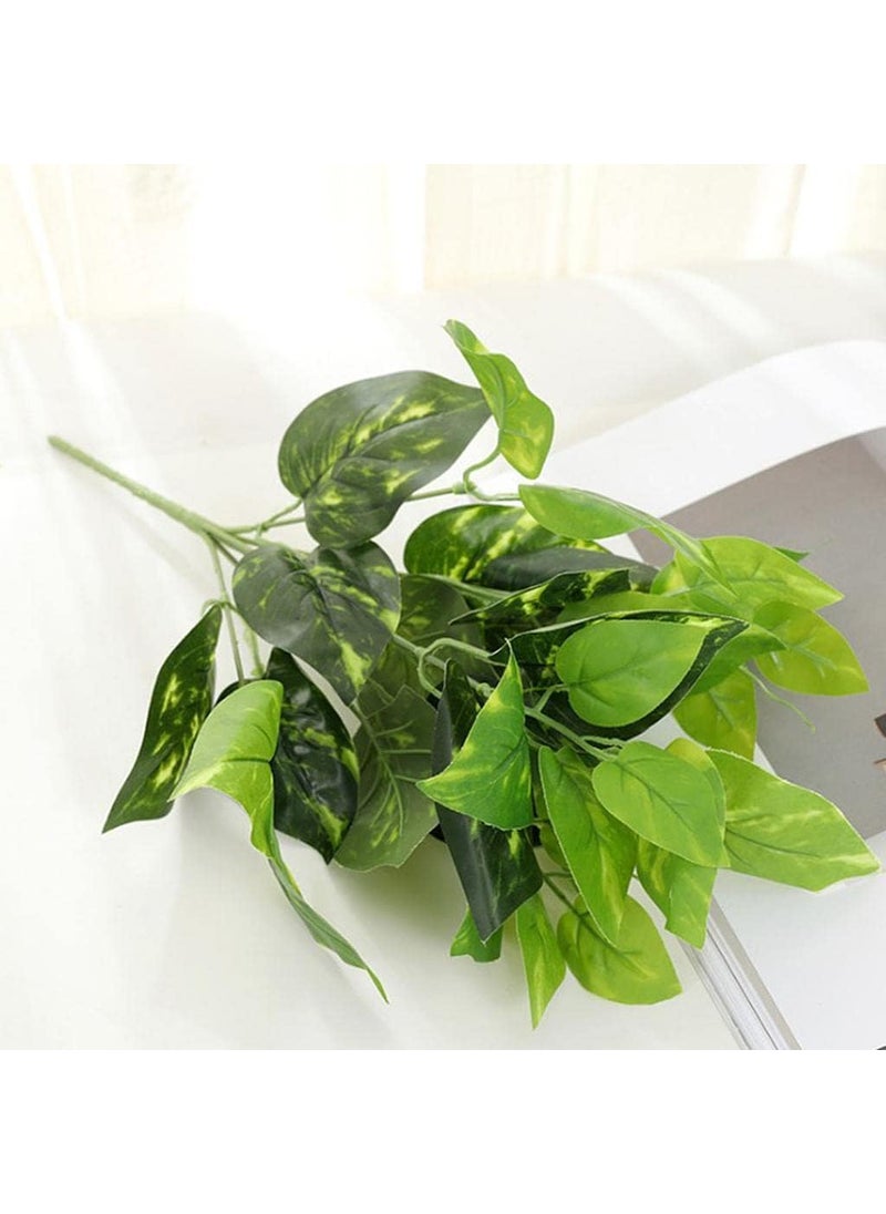 Generic Artificial Money Plant 28 Big Leafs Palm Tree Areca Plant Without Pot 32cm Artificial Plant New  - Image 1