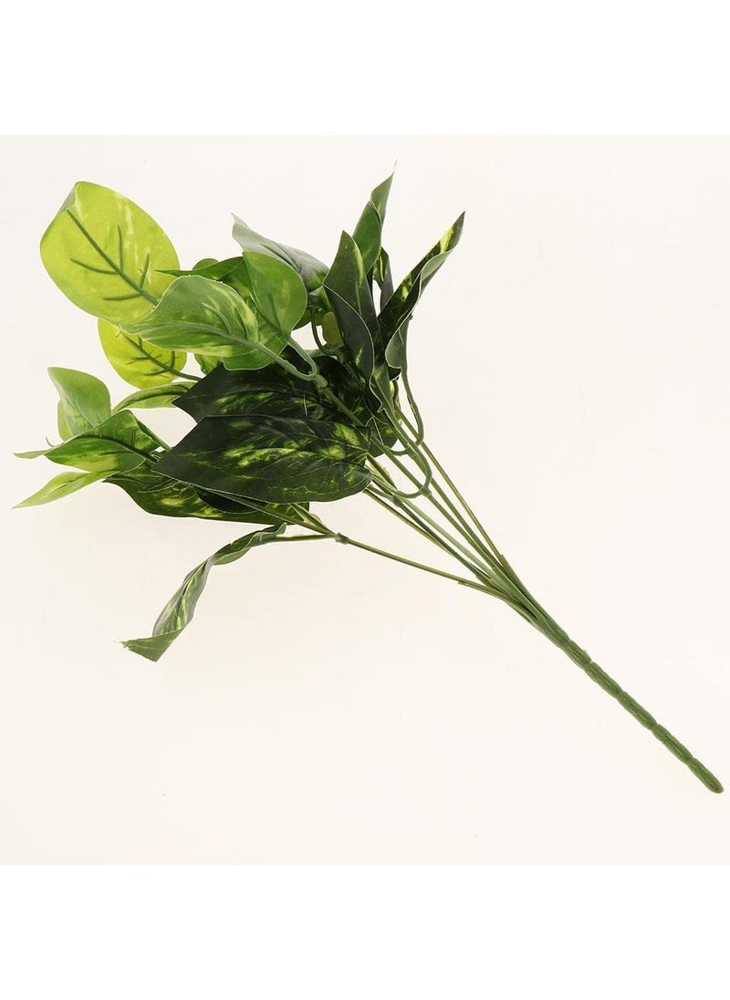 Generic Artificial Money Plant 28 Big Leafs Palm Tree Areca Plant Without Pot 32cm Artificial Plant New  - Image 2