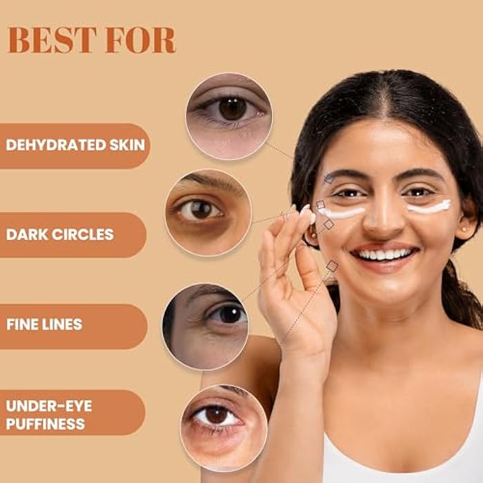 WILD OAK WildOak Organic Aloevera + Collagen Under Eye Power Gel | Advanced Cooling, Fades Dark Circles, Wrinkles & Puffiness | Anti-Aging, Hydrating & Firming Formula | Lightweight & Fast Absorbing | 1.76 oz - Image 4