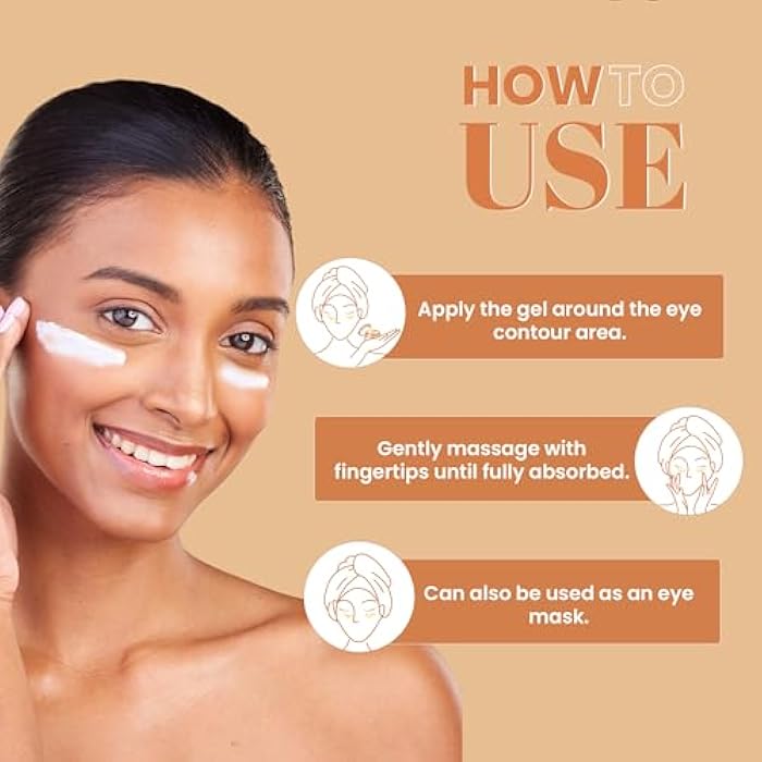 WILD OAK WildOak Organic Aloevera + Collagen Under Eye Power Gel | Advanced Cooling, Fades Dark Circles, Wrinkles & Puffiness | Anti-Aging, Hydrating & Firming Formula | Lightweight & Fast Absorbing | 1.76 oz - Image 5