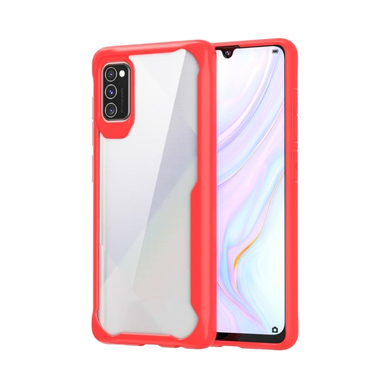 HuHa Protective Cover For Huawei Honor 30S Transparent PC + TPU Full Coverage Shockproof Protective Case(Red) - Image 1