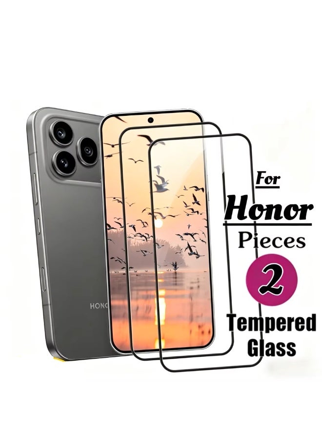 Muzz Tempered Glass Screen Protector for Honor 600 Pro, Front, Edge to Edge Coverage, 2 Pack - Image 3