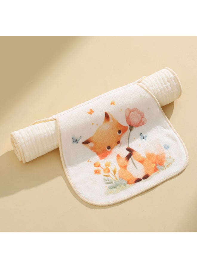 Sweat Absorbing Towel Cotton Gauze Soft Breathable Cartoon Children Sweat Towel Kindergarten Baby Student Pad Back Sweat-isolating Towel