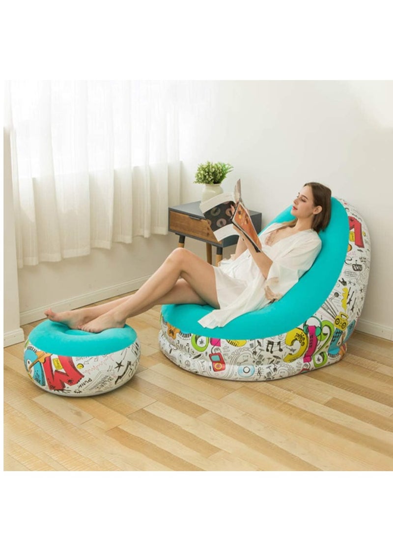 2 Pack Foldable Portable Inflatable Bean Bag Chair, Lazy Sofa, Inflatable Couch, Inflatable Sofa, Inflatable Seat, Air Furniture Set with Footrest, Air Pump for Indoor, outdoor - pzsku/Z25F1B53F0AE38AB7EB13Z/45/_/1719910909/def61ed6-82cd-439e-93c4-e3a913e401f1