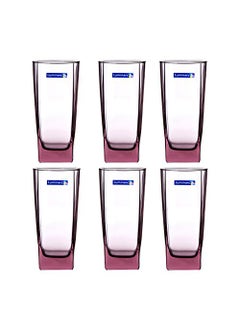 Luminarc Luminarc Sterling Pink Colour Juice Glass, Pink, 330 ml, Set of 6  - Image 1