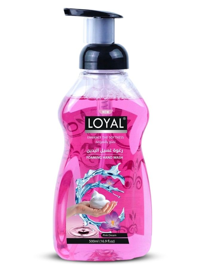 لويال غسول اليدين والجسم الرغوي، حلم وردي، 500 مل