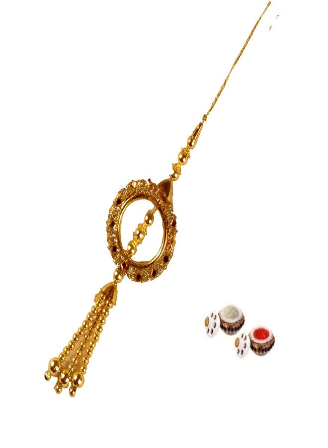 Suninow ganesha rakhi thali combo for brother | rakhi set of 4 | rakhi for brother and bhabhi | Rakhi combo | rakhi thali | rakhi for rakshabandhan - Image 3