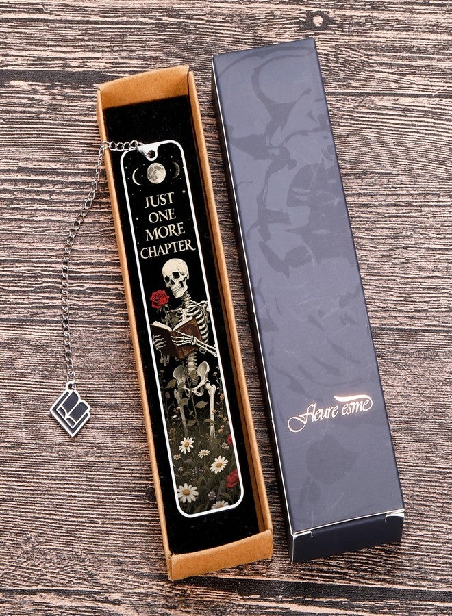 Fleure Esme Book Marks for Reading Women Metal Bookmark for Book Lovers Dark Romance Spicy Bookmarks Skull Skeleton Funny Book Mark, Smutty Christmas Stocking Stuffers for Women Men Adults One More Chapter - Image 4
