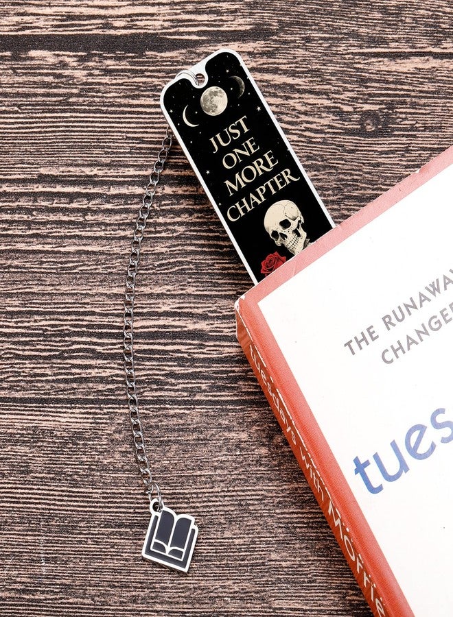 Fleure Esme Book Marks for Reading Women Metal Bookmark for Book Lovers Dark Romance Spicy Bookmarks Skull Skeleton Funny Book Mark, Smutty Christmas Stocking Stuffers for Women Men Adults One More Chapter - Image 5