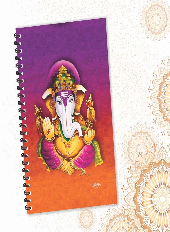 ESCAPER Purple Lord Ganesha Diary, Ruled - A5 Size - 8.5 x 5.5 inches Devotional Diary, God Diary, Religious Diary, Diary Notepad, Diary for Office, Diary for Gift - Image 5