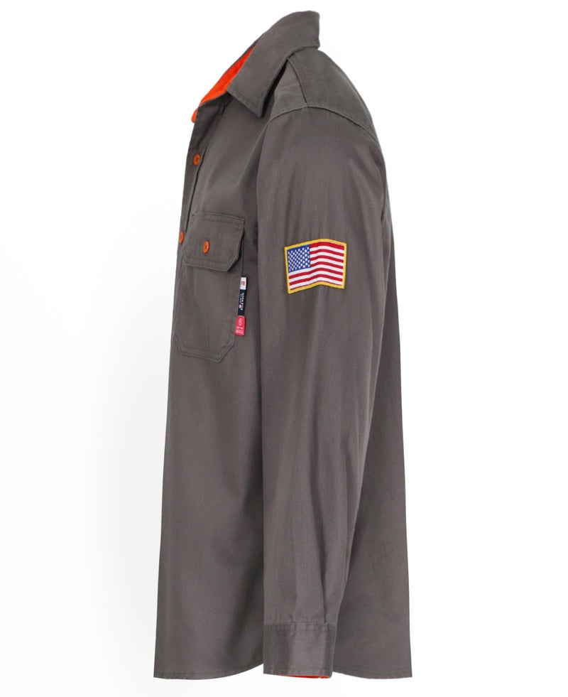 BOCOMAL FR Shirts for Men Flame Resistant Light Weight NFPA2112 Fire Retardant Welding Shirt Water & Oil Repellent Finish - Image 5