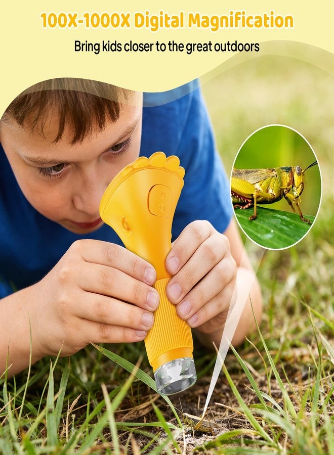Ashfly Kids Microscope - Ashfly 1000X Portable Microscope for Kids, Photo & Video Miniscope Pocket Microscope Gifts, 2'' Digital Screen | Ideal Easter Gifts 2026 for Boys Girls Age 3-12 - Image 3