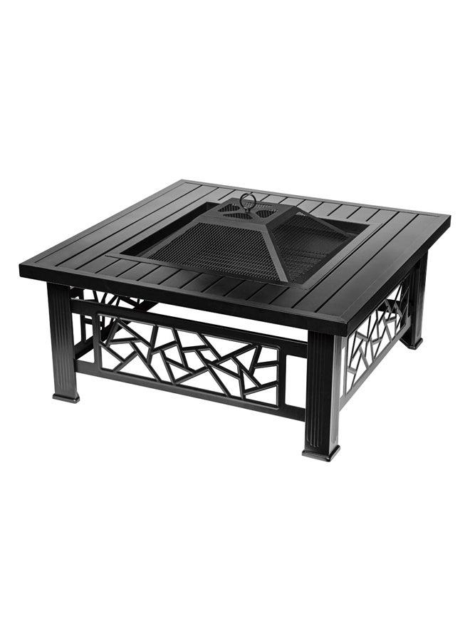 AL SANIDI Charcoal stove, Square Portable stove, Black, Size81*81*45Cm - Image 1