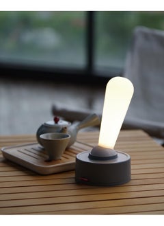 SNW Multi-Functional Lever Night Light Stylish Portable, Wall Mountable and Desktop Use for Home and Outdoor, White/Gray  - Image 4