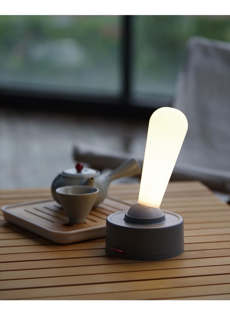 SNW Multi-Functional Lever Night Light Stylish Portable, Wall Mountable and Desktop Use for Home and Outdoor, White/Gray  - Image 4