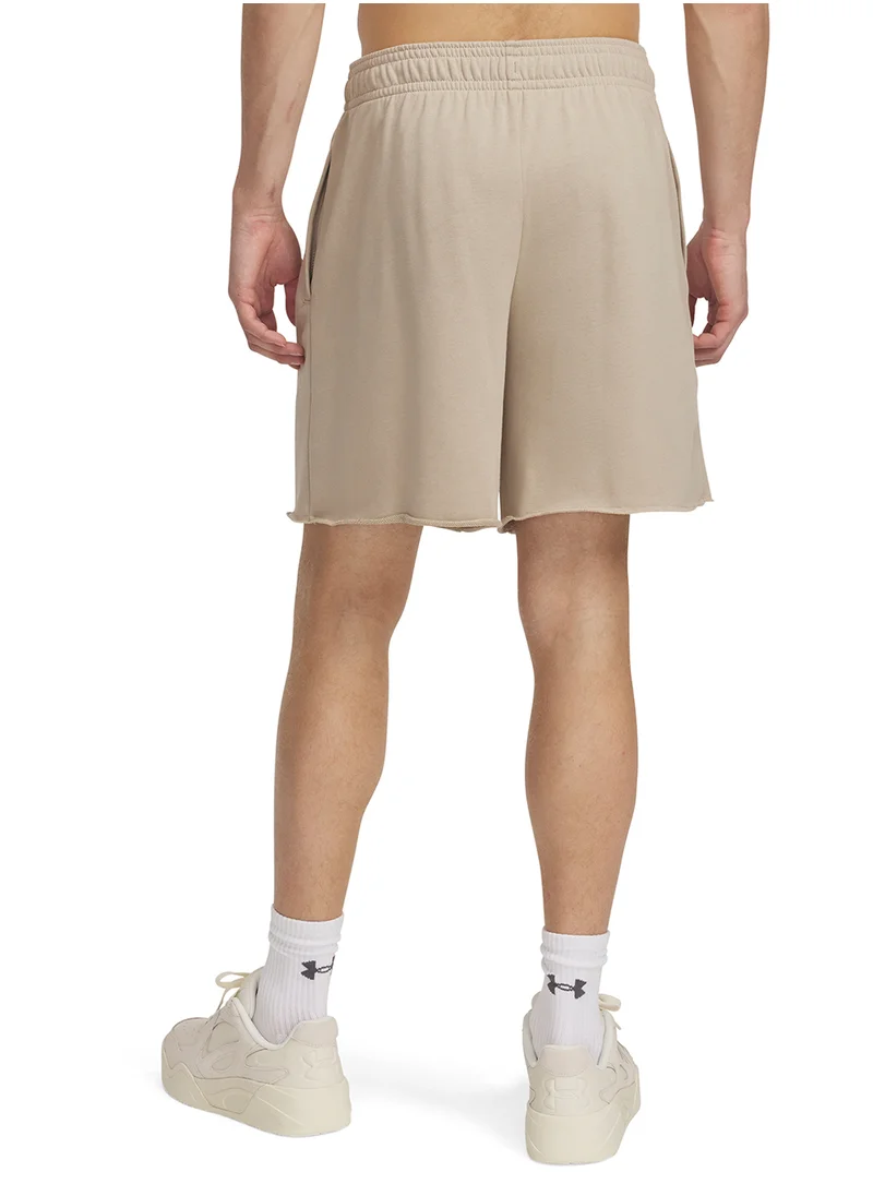 اندر ارمور Men's Rival Terry Logo Short (8In)