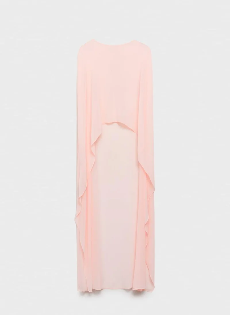 MANGO Long Semi-Transparent Cape