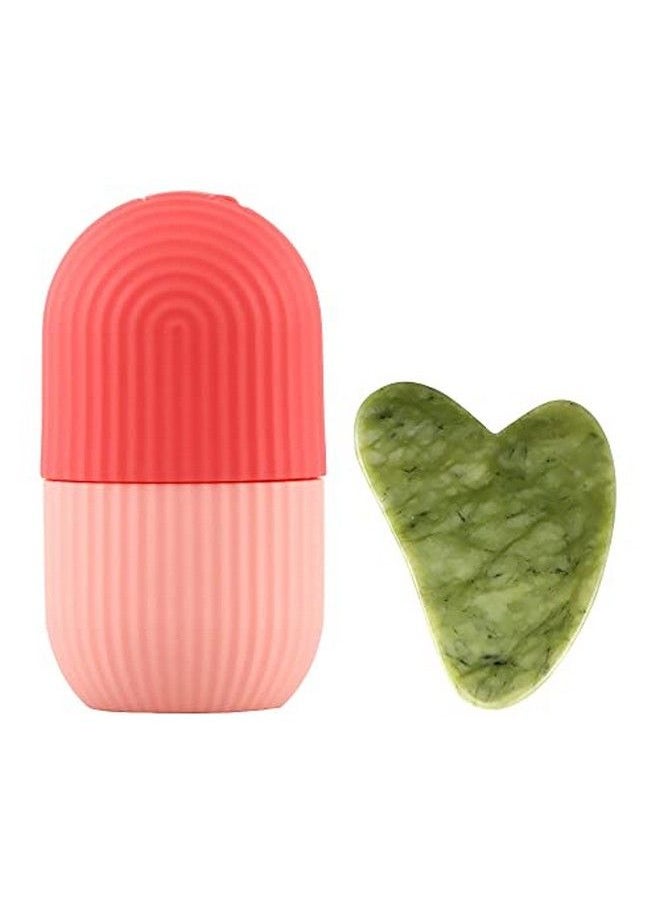 Generic - All Around Beauty Reusable Ice Roller Ice Face Roller Ice Face Mold Body Ice Stick Includes Gua Sha Stone Facial Massage Removes Lines Skin Toner Brighten Skin Perfect Freezer Depuffer Skin Care Unit - Image 1