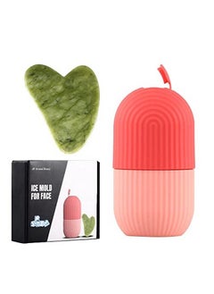 All Around Beauty Reusable Ice Roller Ice Face Roller Ice Face Mold Body Ice Stick Includes Gua Sha Stone Facial Massage Removes Lines Skin Toner Brighten Skin Perfect Freezer Depuffer Skin Care Unit