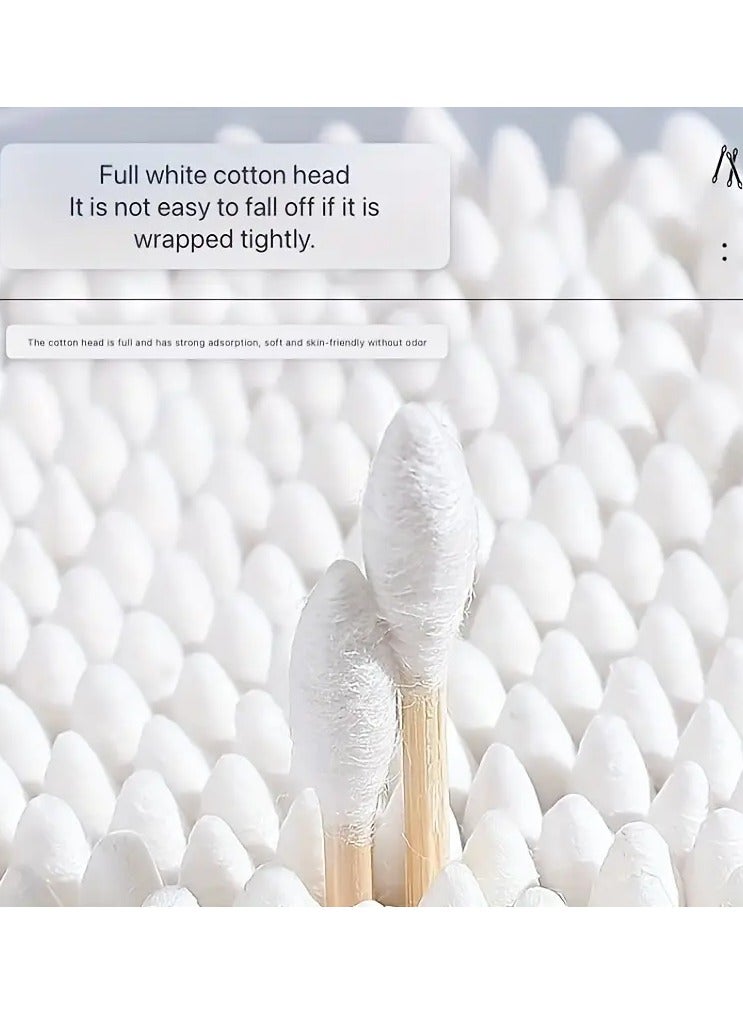 Ucanbe 500pcs Multi-Purpose Disposable Ear Cleaning Swabs with Pointed Tip - Includes Storage Case or Bag - Image 4