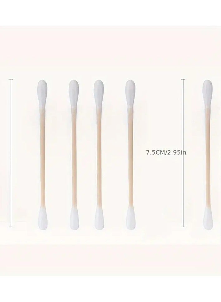 Ucanbe 500pcs Multi-Purpose Disposable Ear Cleaning Swabs with Pointed Tip - Includes Storage Case or Bag - Image 3