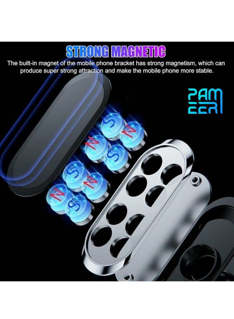 PAMEER Car Dashboard Mount Mobile Phone Holder Magnetic Car Cell Phone Clip Stand Mobile Mount Clip Holder 360° Rotation Universal Car Mount Fits iPhone Samsung Tablets  - Image 4