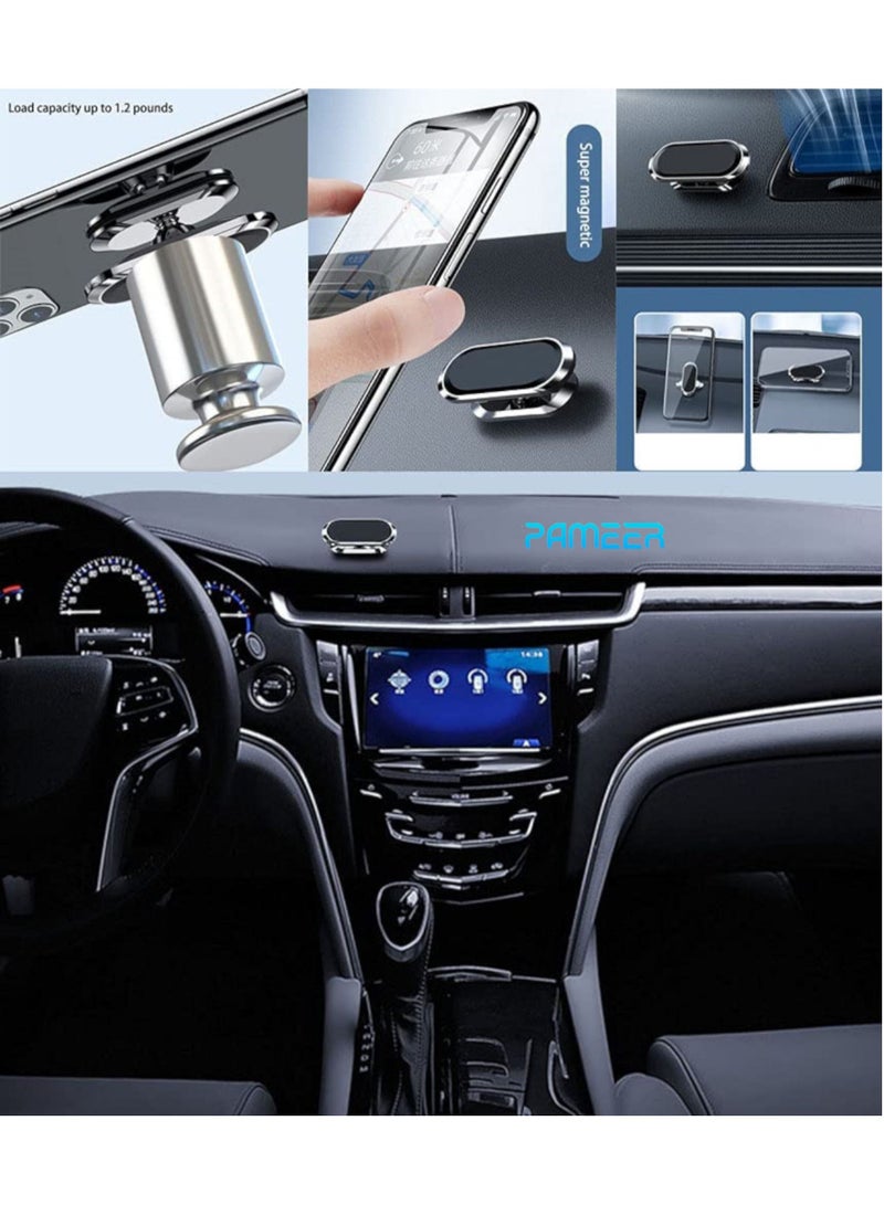 PAMEER Car Dashboard Mount Mobile Phone Holder Magnetic Car Cell Phone Clip Stand Mobile Mount Clip Holder 360° Rotation Universal Car Mount Fits iPhone Samsung Tablets  - Image 5