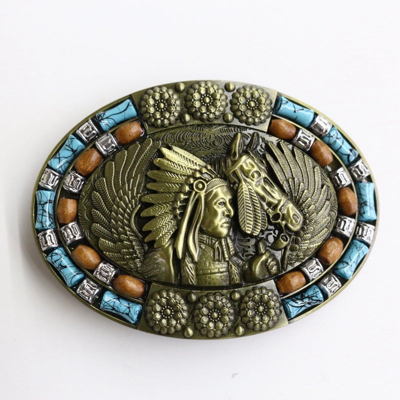 Sale Zinc Western Denim Belt Buckle Cow Skull Horse Head Hat Buckle Vintage Belt Buckle - Image 4