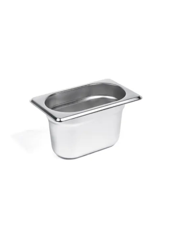 SOFIA REFRIGERATION GN Pan/Tray 1/9 10cm Stainless Steel Food Container Food Warmer, Food Storage, For Catering and Kitchen Use - Image 1