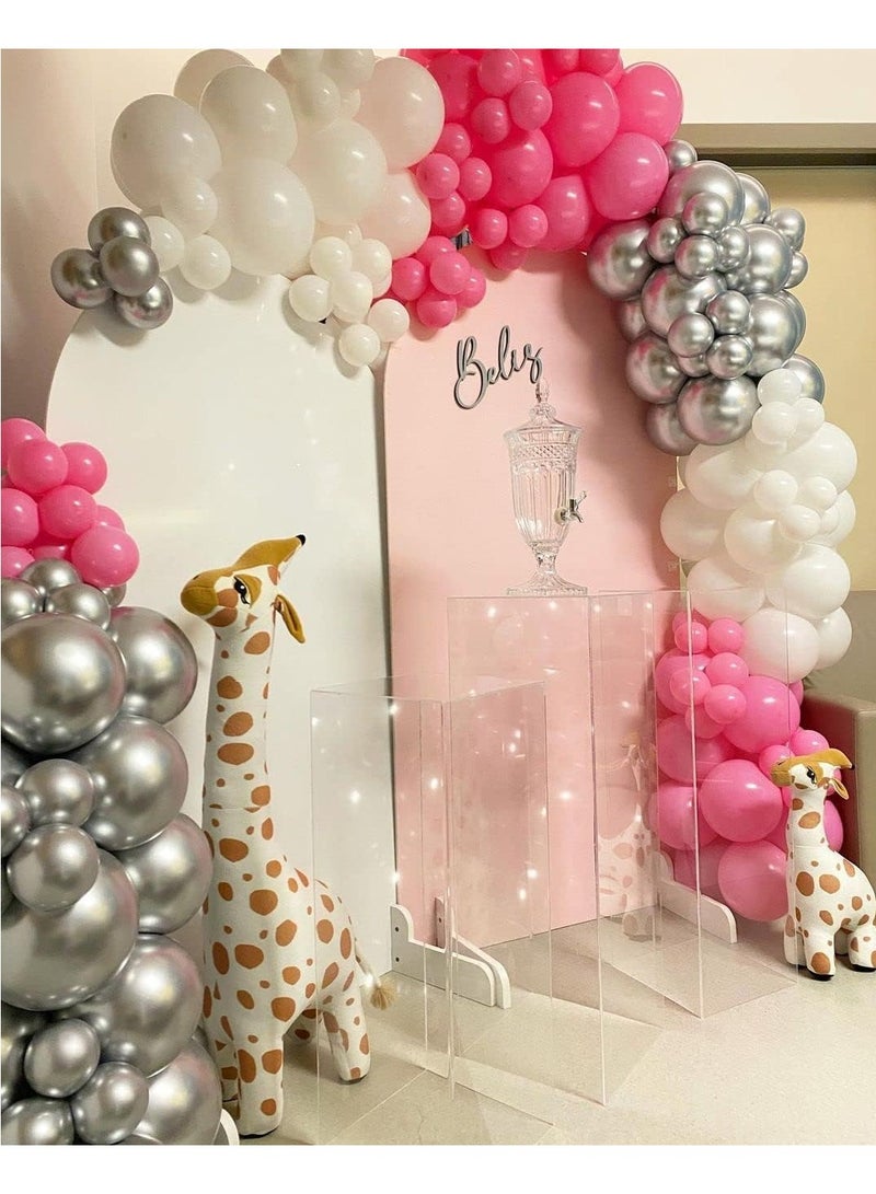 STARTEX 100 Pack 12 inch Round Helium Pink Balloons for Birthday Wedding Anniversary Baby Shower Party Decoration - Image 4