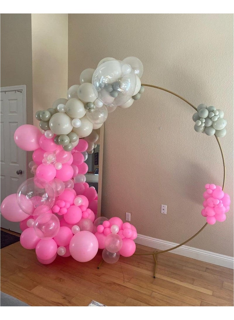 STARTEX 100 Pack 12 inch Round Helium Pink Balloons for Birthday Wedding Anniversary Baby Shower Party Decoration - Image 5