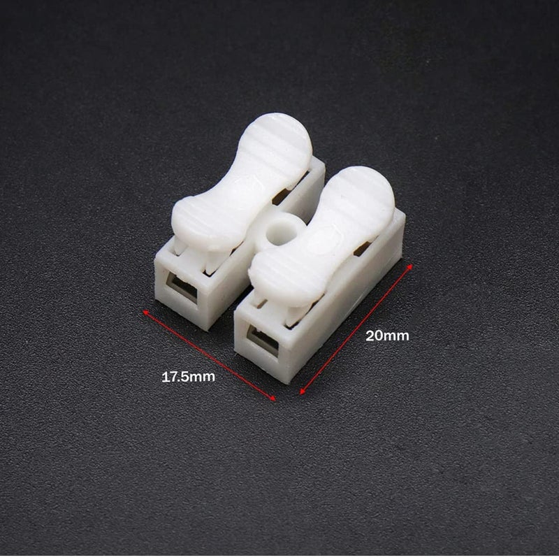 GREENARTZ 30pcs 2 pin Quick Push wire connector Electrical for Cable Lock Push Screwless Terminals (30 pcs) - Image 2