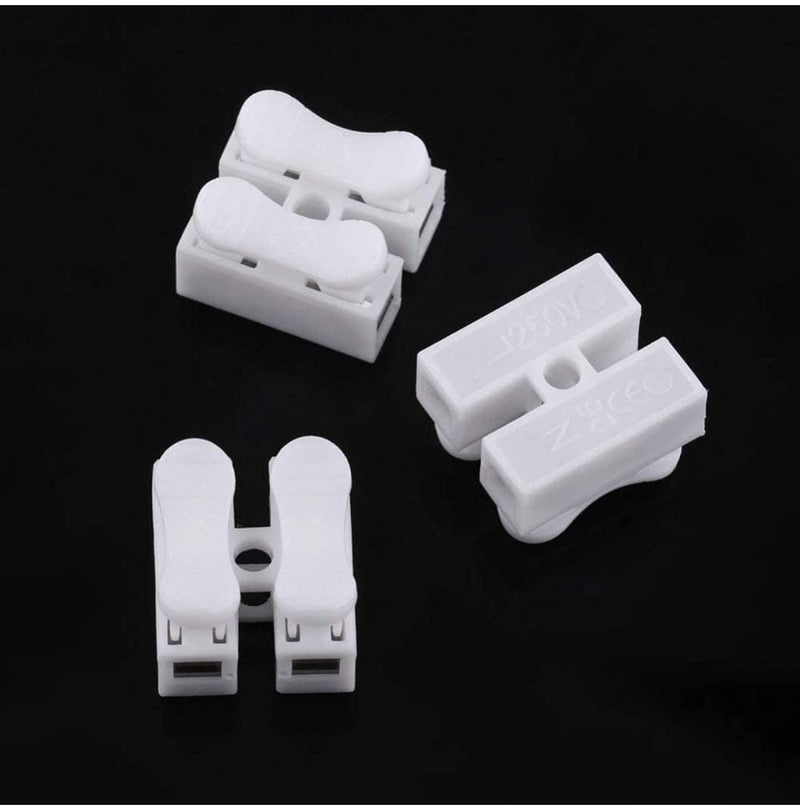 GREENARTZ 30pcs 2 pin Quick Push wire connector Electrical for Cable Lock Push Screwless Terminals (30 pcs) - Image 3