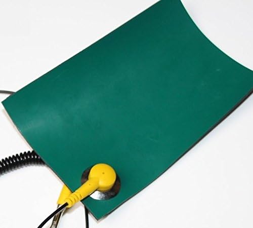 SCHOFIC Green Desktop AntiStatic ESD Table Mat Grounding Rubber Mat with a Wrist Strap and a Grounding Cord for Phone PC Tablet Repair Green 25 FEET LENGTH 15 FEET BREADTH - Image 4