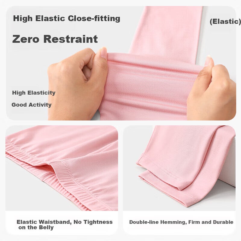 JD Jing Zao Jiusuiban Children's Thermal Underwear, Girls' Autumn And Winter Fleece-Lined Thin School Uniform Base Layer Cotton Sweater Pajamas Pants, Big Kids Autumn Clothes And Pants - Image 5
