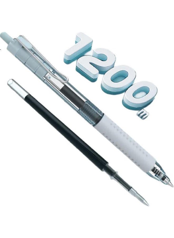 Snowhite G-305 Black 0.5Mm Bullet Tip Carbon Pen For Students, Smooth Writing, Black Ink, 4-Pack - Image 1