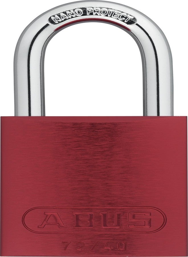 أباس قفل ABUS Red 72/40 Lockout Tagout مع قيد بطول 1 بوصة، قفل مفرد، مفتاح متشابه، قفل واحد مع مفتاحين - Image 1