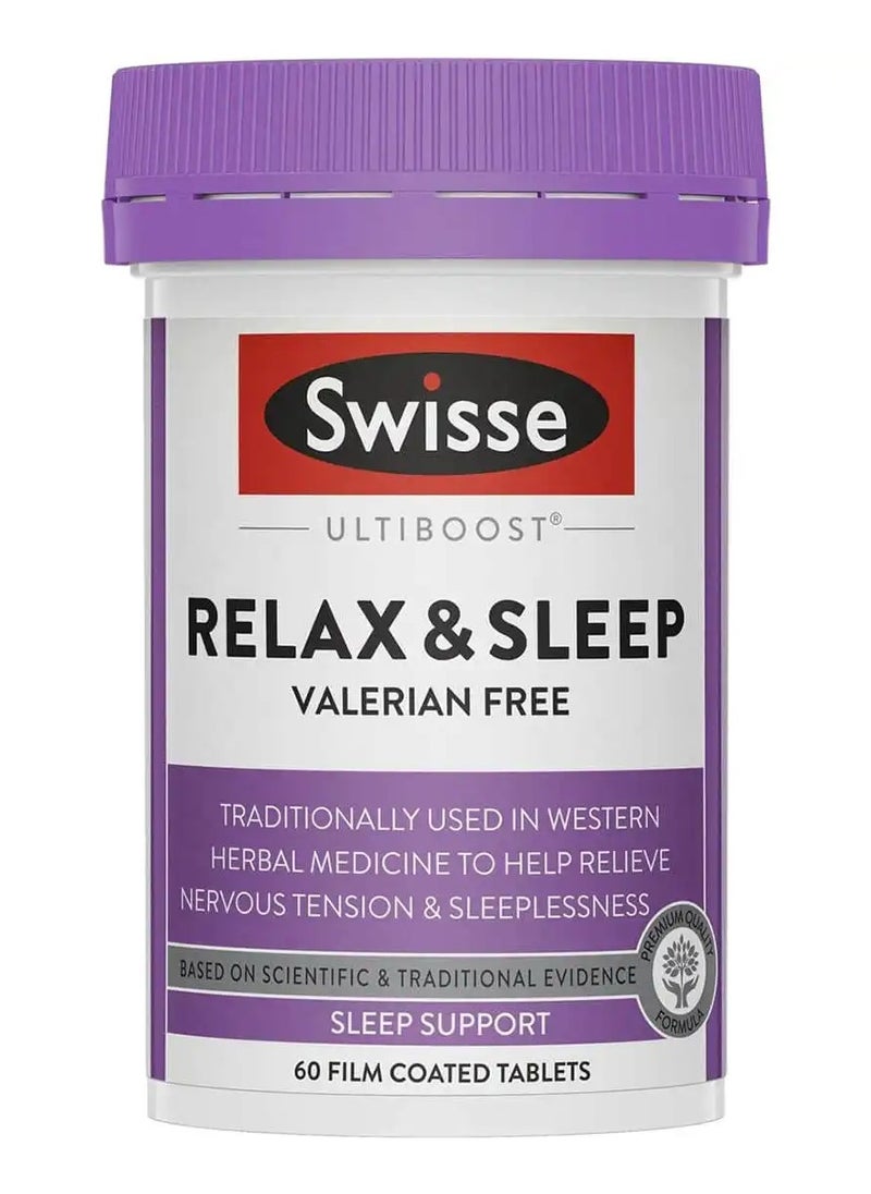 Swisse - Swiss Relax & Sleep to support relaxation and sleep, 60 tablets - Image 1