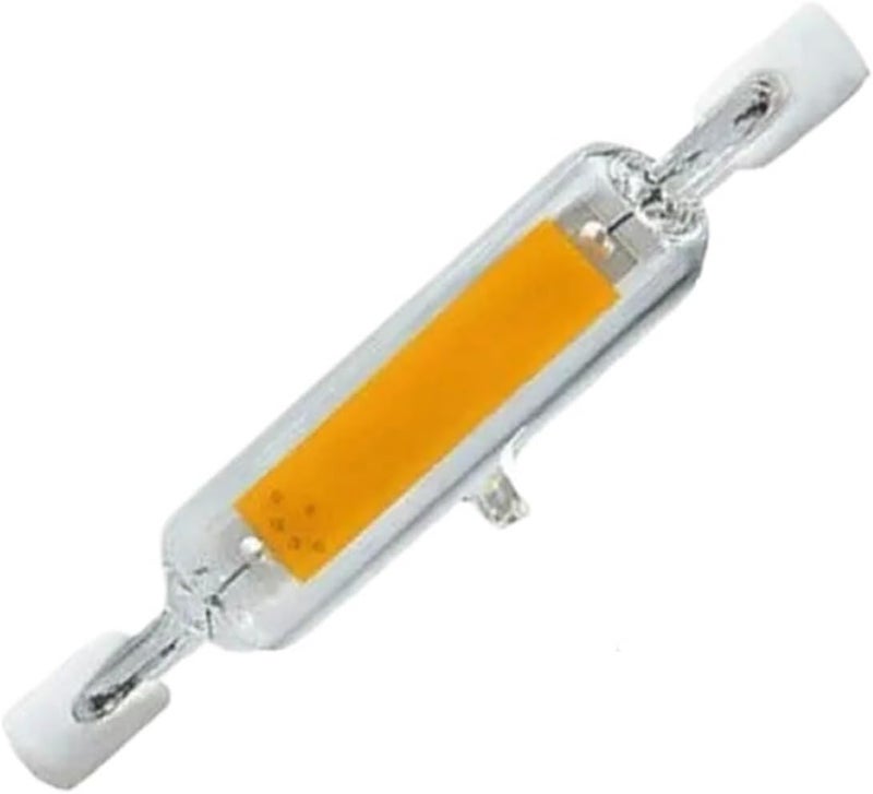 Light Bulb, R7S LED 78mm 118mm 5W 10W 20W Dimmable COB Bulbs Ceramic Glass Tube Light Ampoule Replacement Halogen Bombillas Spotlight,for Home Garage Warehouse(5W-J78-78mm) - Image 1