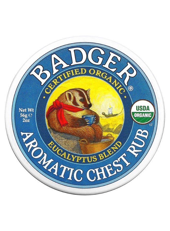 Badger Aromatic Chest Rub Eucalyptus Blend, 2 oz (56 g) - Image 1