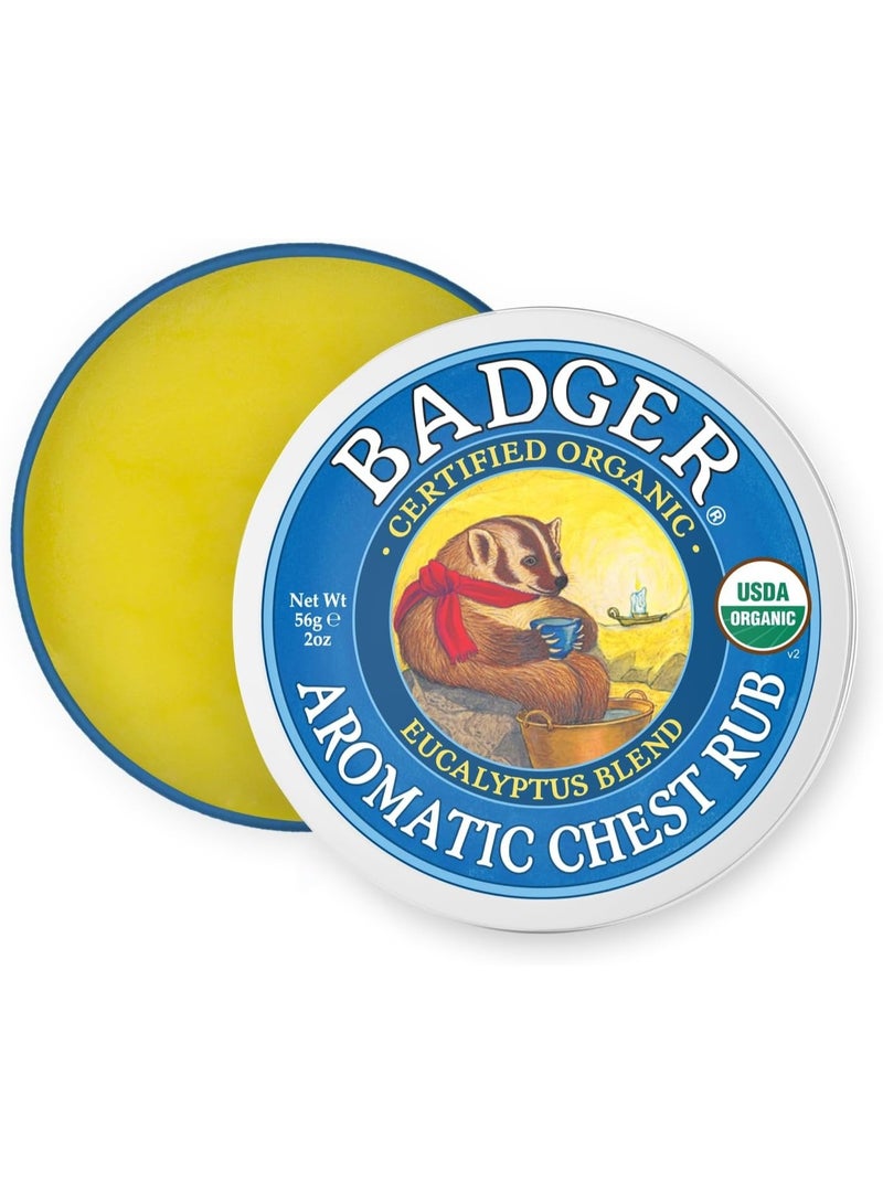 Badger Aromatic Chest Rub Eucalyptus Blend, 2 oz (56 g) - Image 2